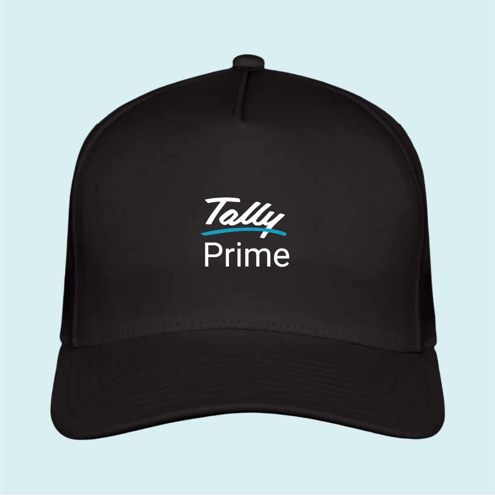 Generic Customized 5-Panel Cap-Black